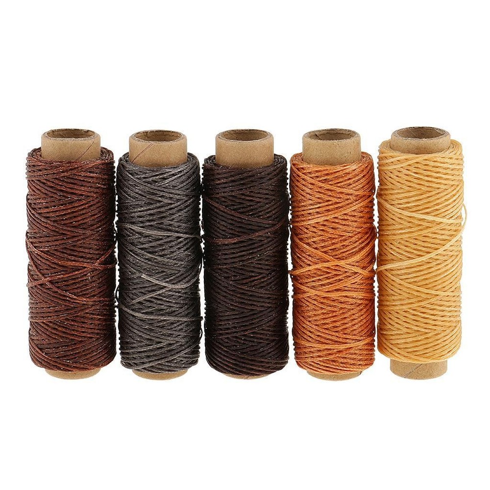 14pcs/Set Curved Hand Sewing Waxed Thread Awl for