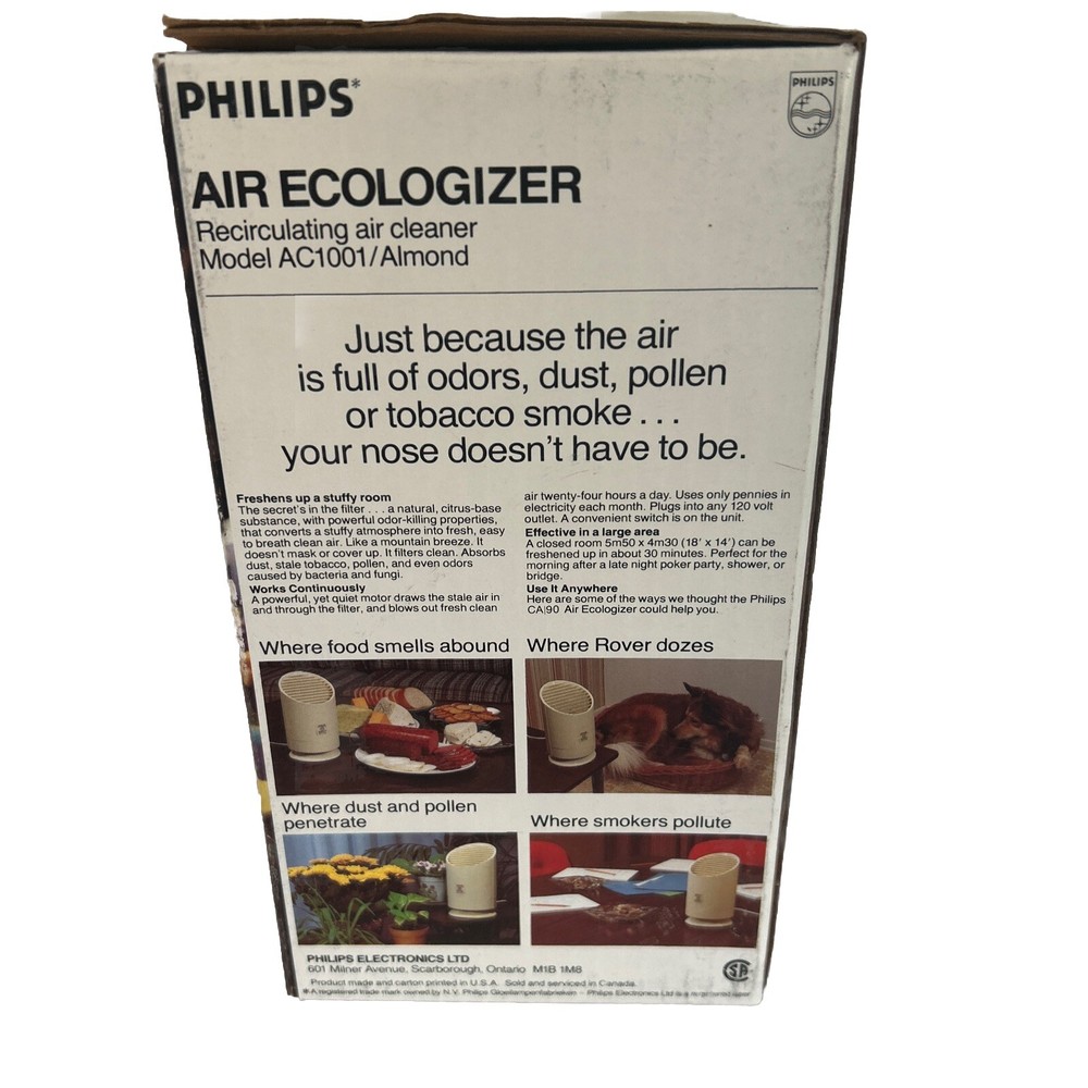 The Philips CA90 Ecologizer Recirculating Air Cleaner Deodorizer