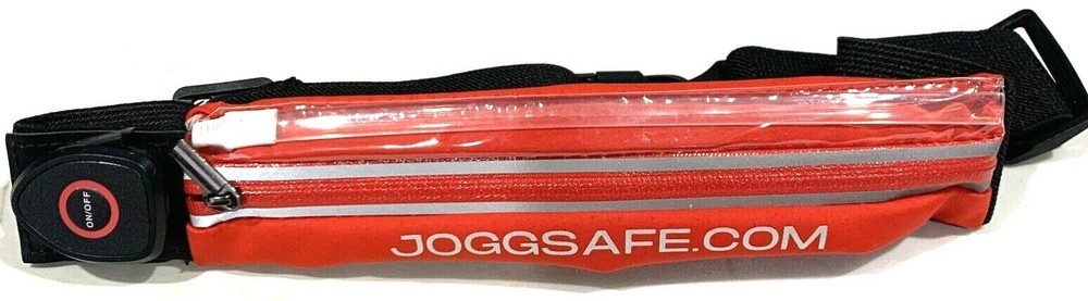 Joggsafe Lighted Red Adjustable Runners Safety Belt