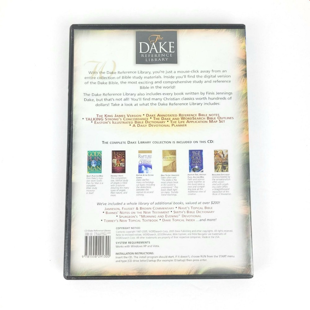 The Dake Reference Library CD-Rom Version - WORD search 8