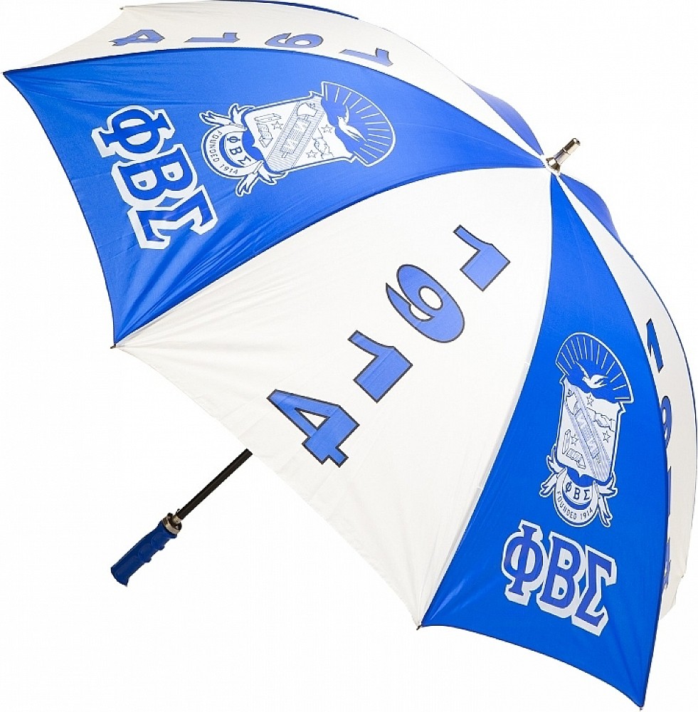 Phi Beta/Β Sigma Jumbo Umbrella [Blue/White - 60"]