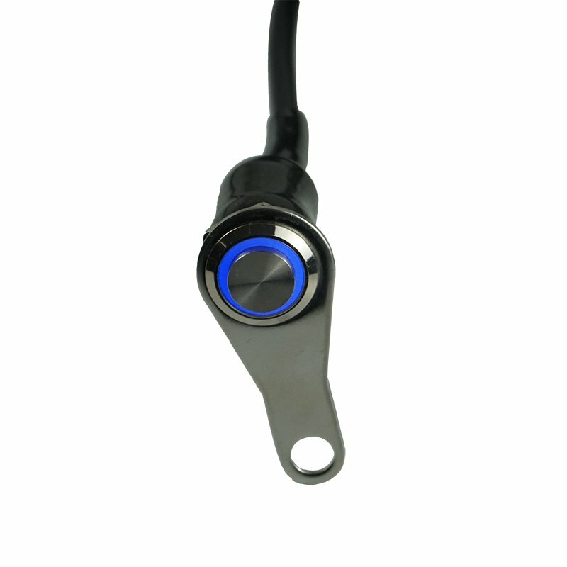 Stainless steel motorcycle horn switch handlebar installation waterproof button