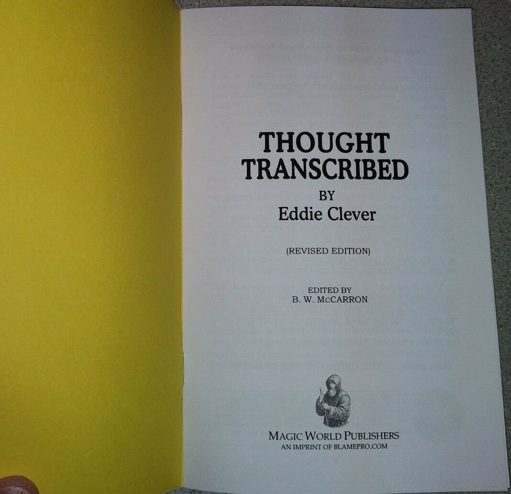 Thought Transcribed (by Eddie Clever)
