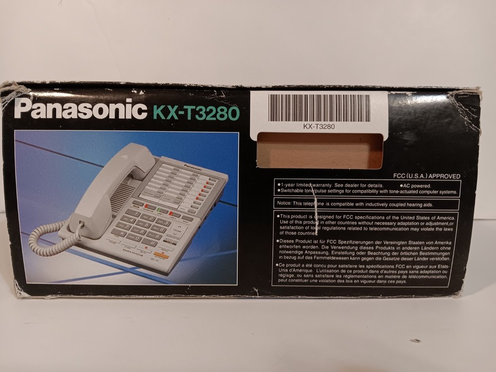 Panasonic KX-T3280 2 Line White Speakerphone with Intercom (New)