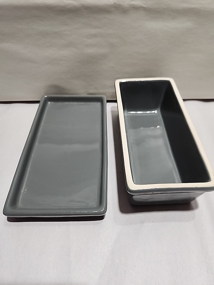 Mainstays Grey Butter Dish