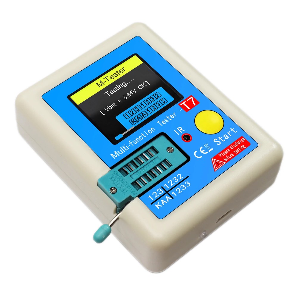 LCR-T7 Transistor Tester TFT Diode Triode Capacitance Meter LCR ESR Meter