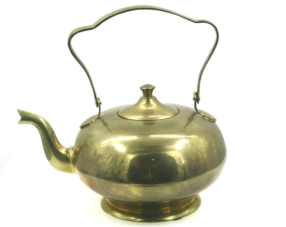 Brass Vintage Tea-kettle Pot 8" home Décor