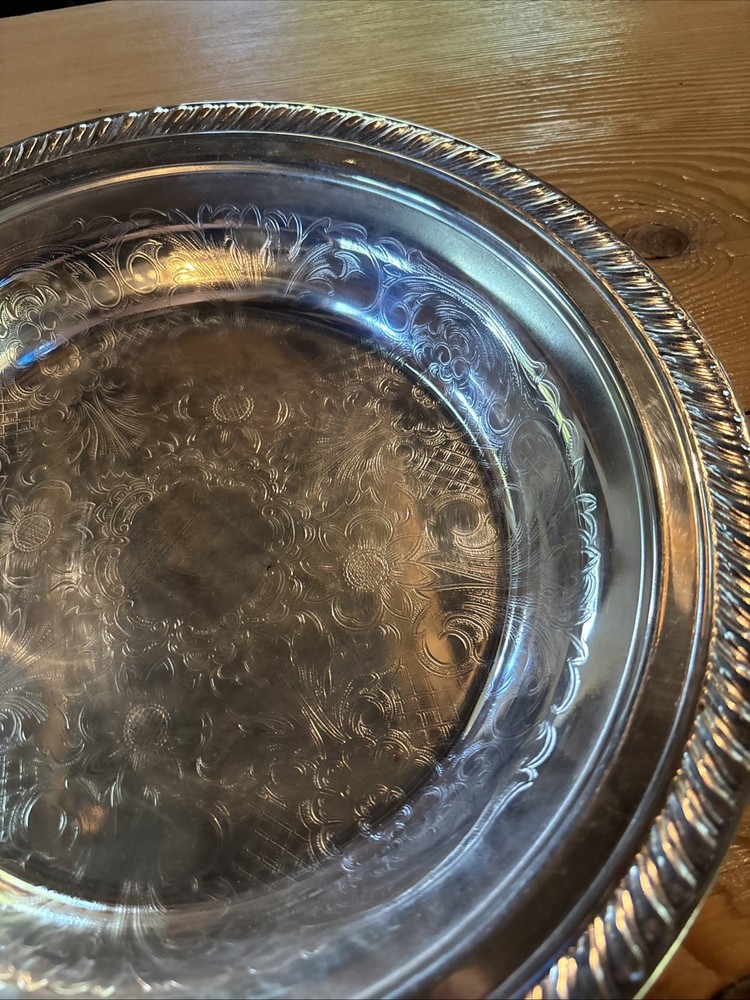Silver Plated Serving Dishe 11.75” x1.5”