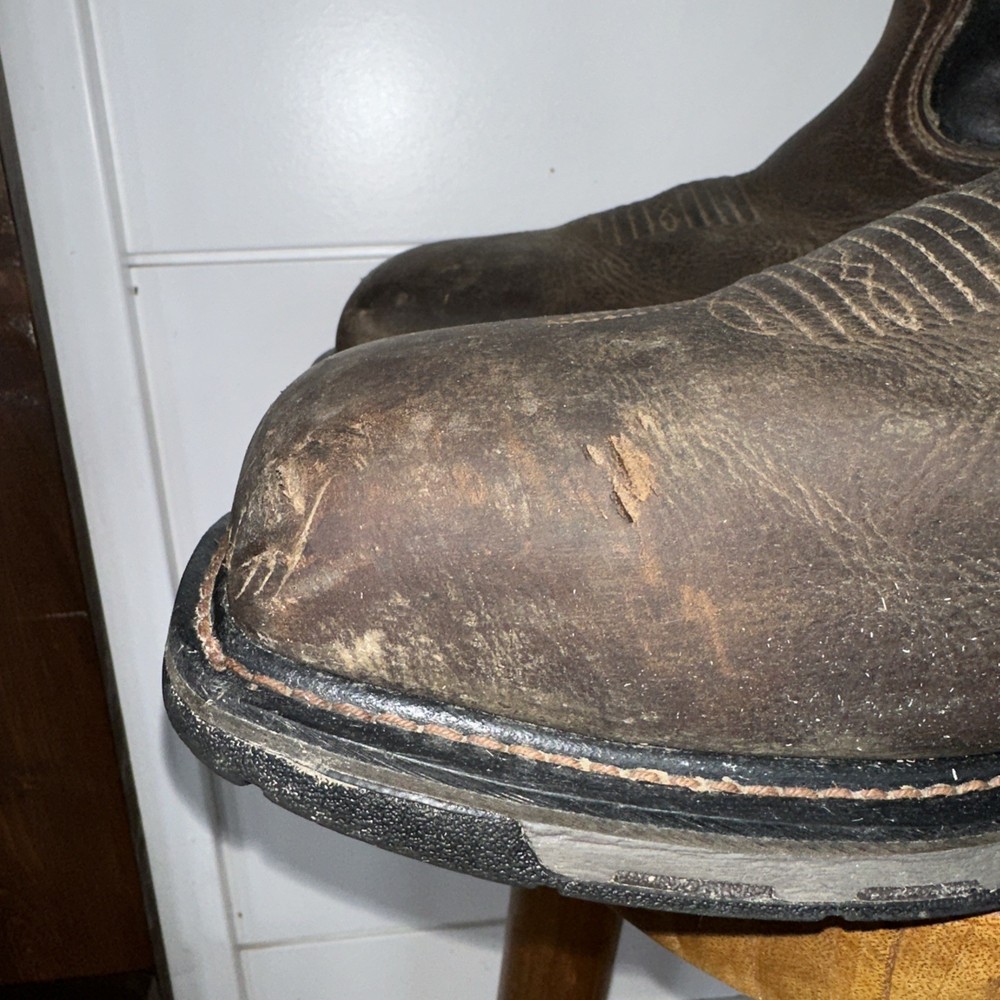Ariat Waterproof WorkHog Wide Square Toe Composite Toe 400g Work Boots Size 13 D