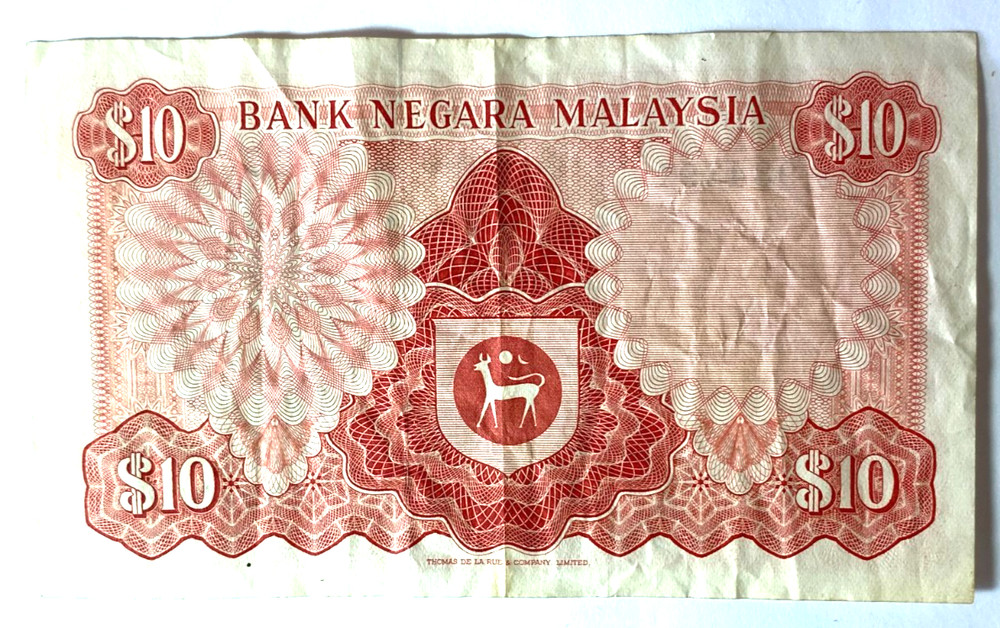 Malaysia $10 Ten Ringgit Note A/79 934391
