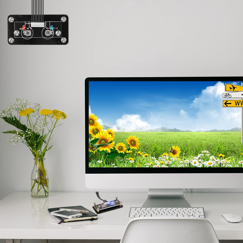 Owltree Desktop Computer Power Button - External PC Case Motherboard Switch - O