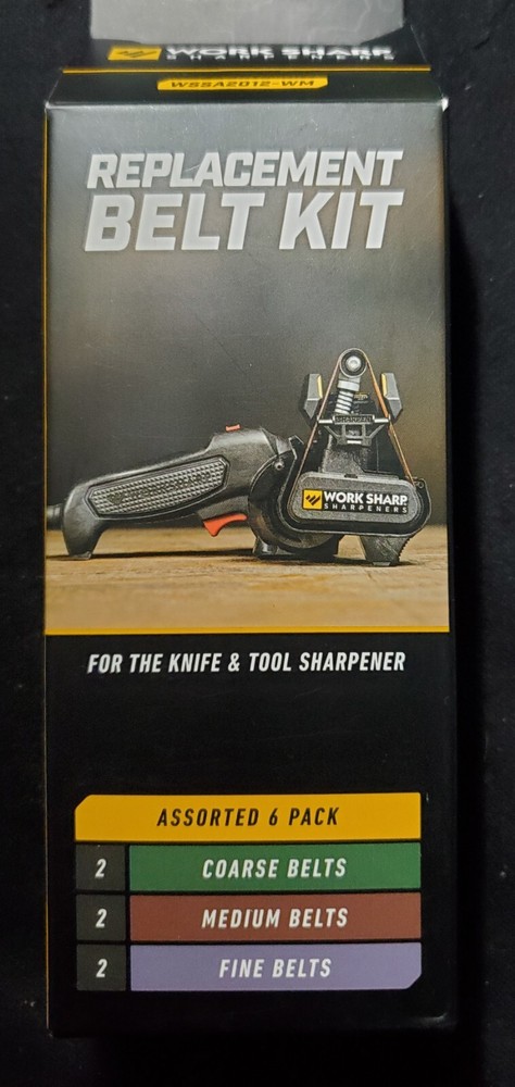 Work Sharp Replacement Belt Kit, 2 Coarse, 2 Medium, 2 Fine Belts In Kit. BNiB.