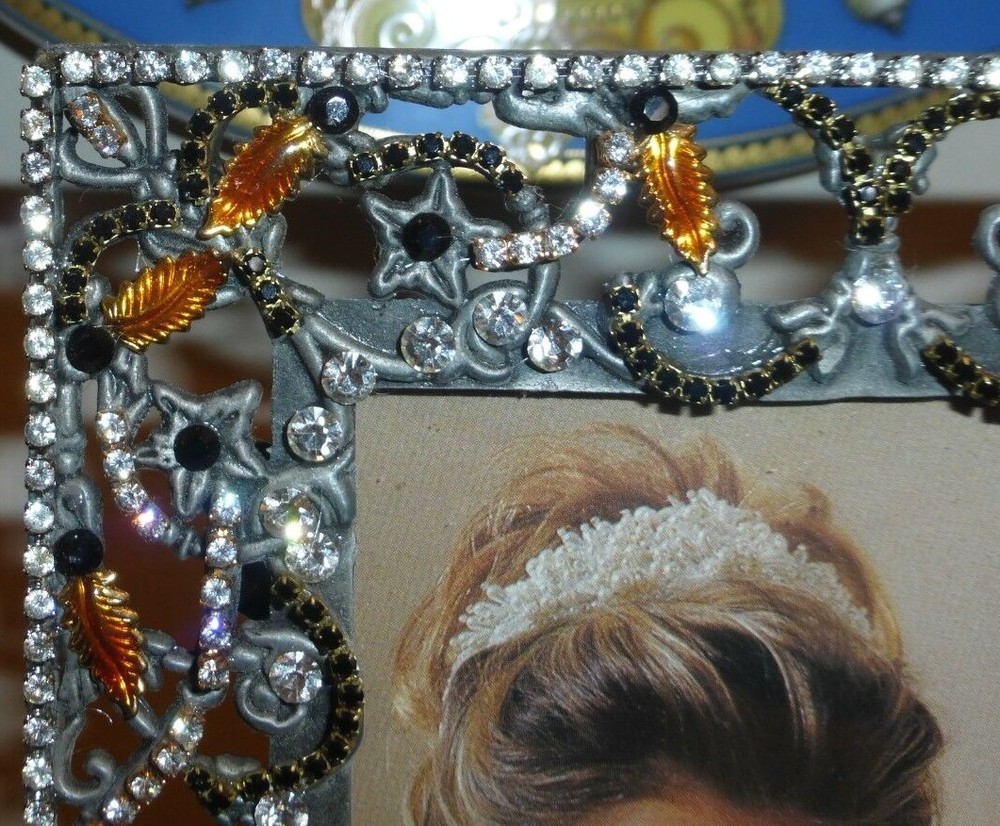 Authentic Nevalia Swarovski Crystals Picture Frame