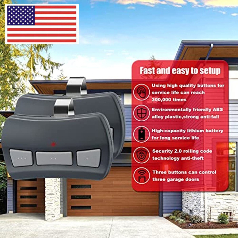 4Pack GIT-1 2 3 Intellicode For Genie Overhead Garage Door Remote Control New
