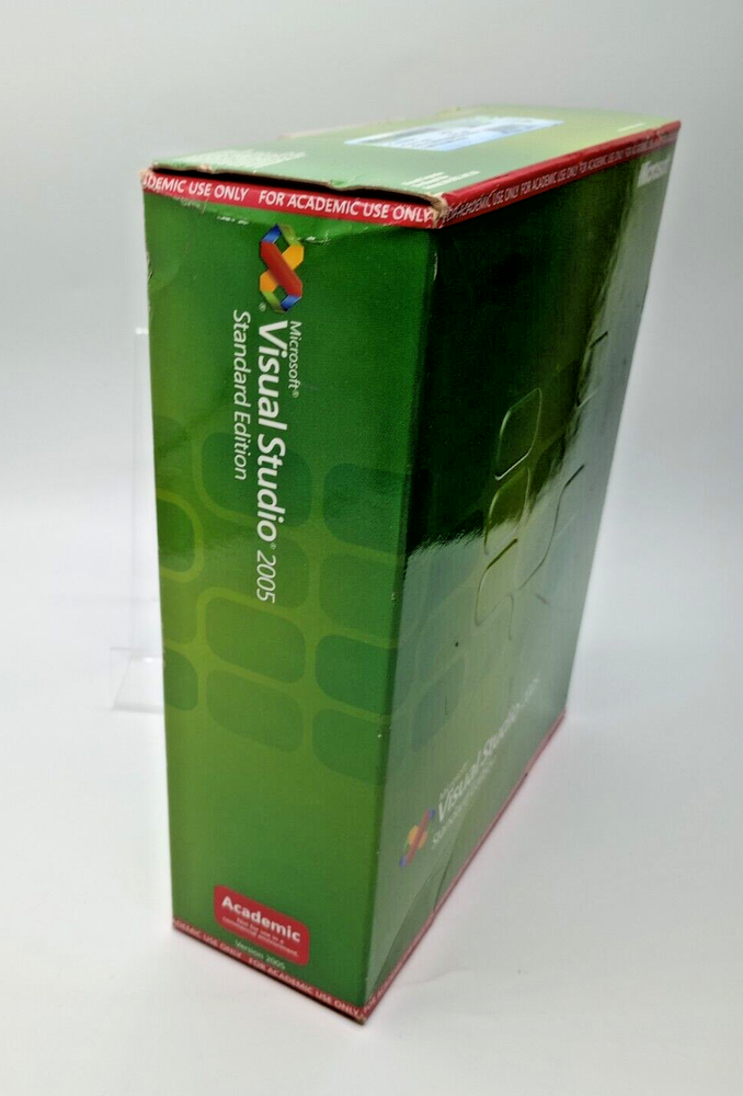 NEW Retail Microsoft Visual Studio 2005 Standard Edition ACADEMIC 5 Discs w/ Key