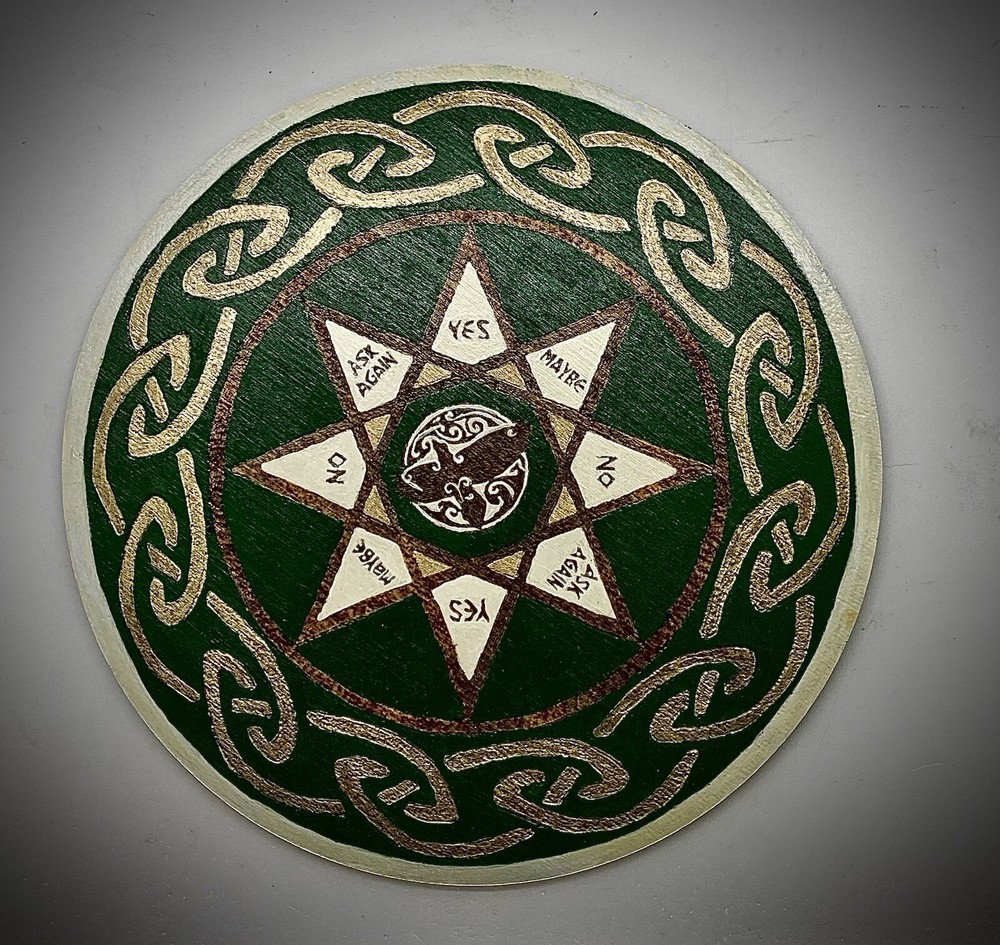 Pendulum board. Celtic Raven Designed. Hand made.