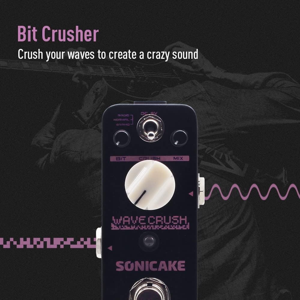 SONICAKE Bitcrusher Guitar Pedal Wave Crush Bitcrush Digital