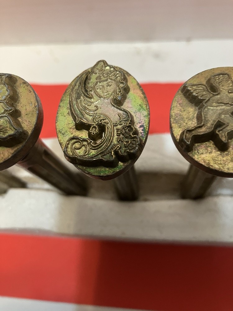 Vintage 7 Leather Tool Stamps Basic Tool USA