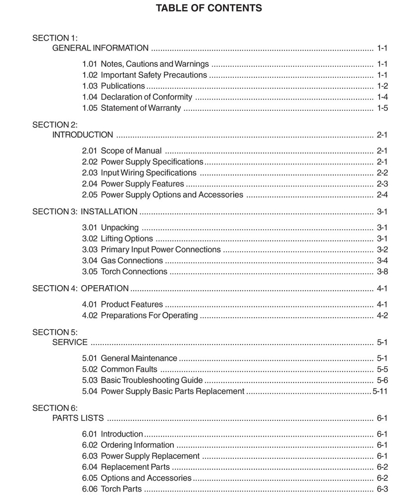 Thermal Dynamics CutMaster 81 Plasma Cutter Operating Manual *950