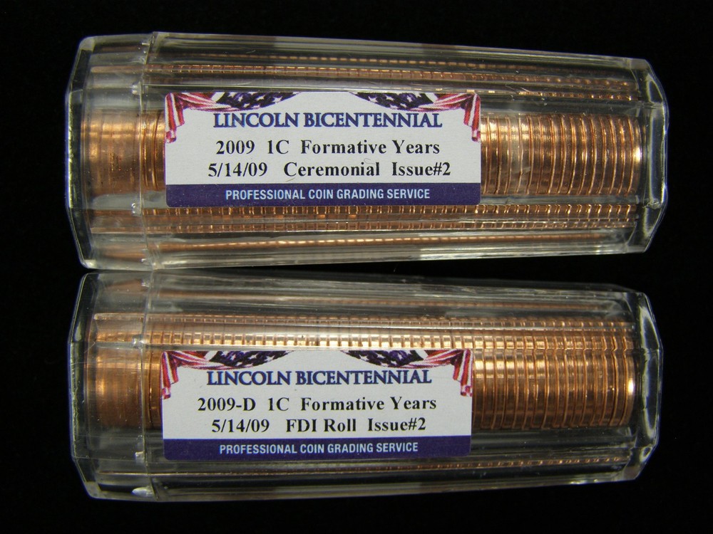 2009 P&D LINCOLN CENT ROLLS "Formative Years" PCGS BU