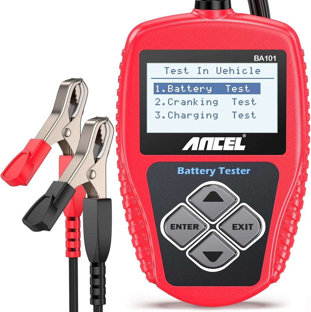 Powerful 12V Automotive Battery Tester with Multi-Language Support