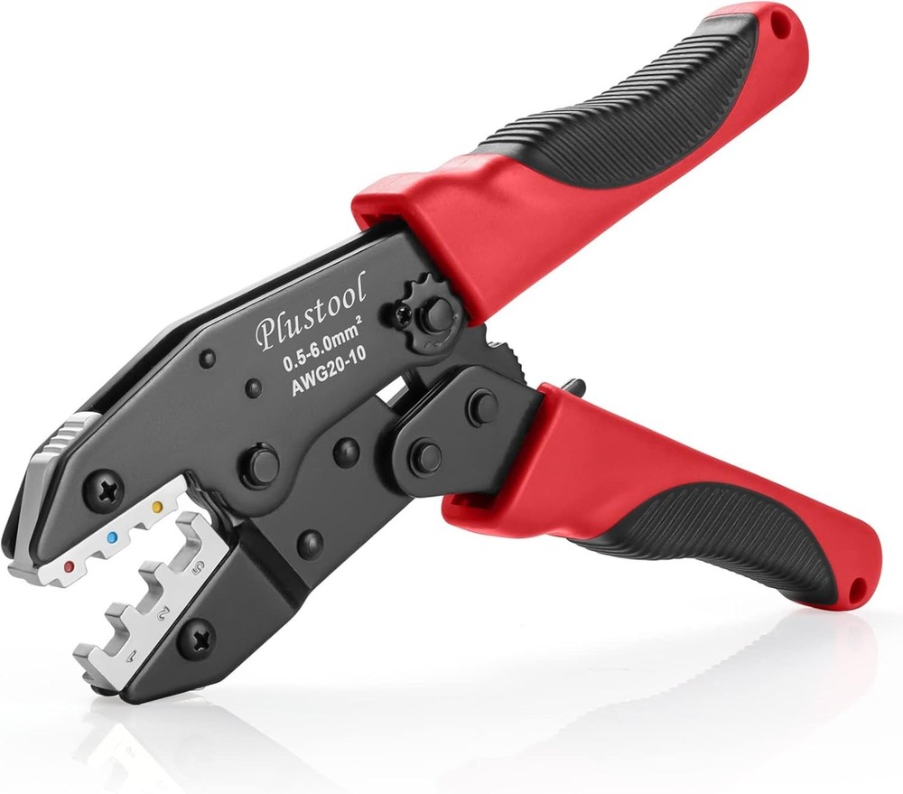 Ergonomic Crimping Pliers for Electrical Connections - Adjustable Force Feature