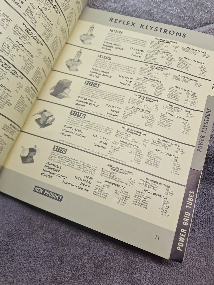 Vintage EIMAC 1963 Quick Reference Catalog Manual Eitel-McCullough Tubes