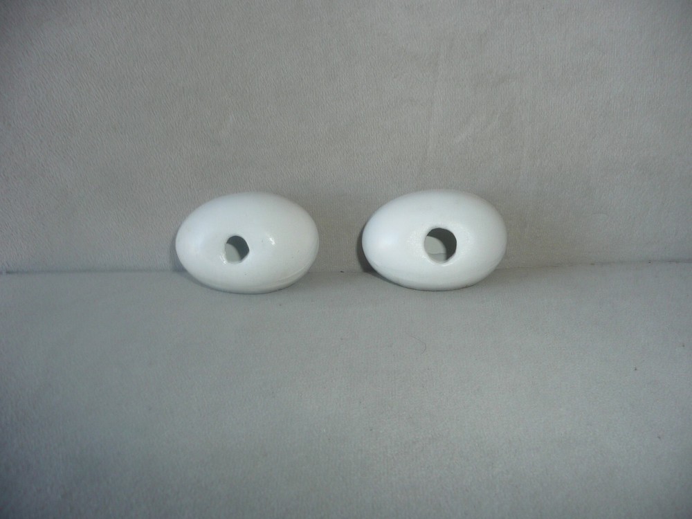 Vintage 1971 Ceramic Easter Egg Bunny Pulling Cart & Lamb set of 2
