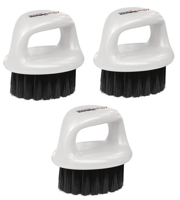 BabylissPRO Fade Knuckle Brush White-Soft | 3 pack