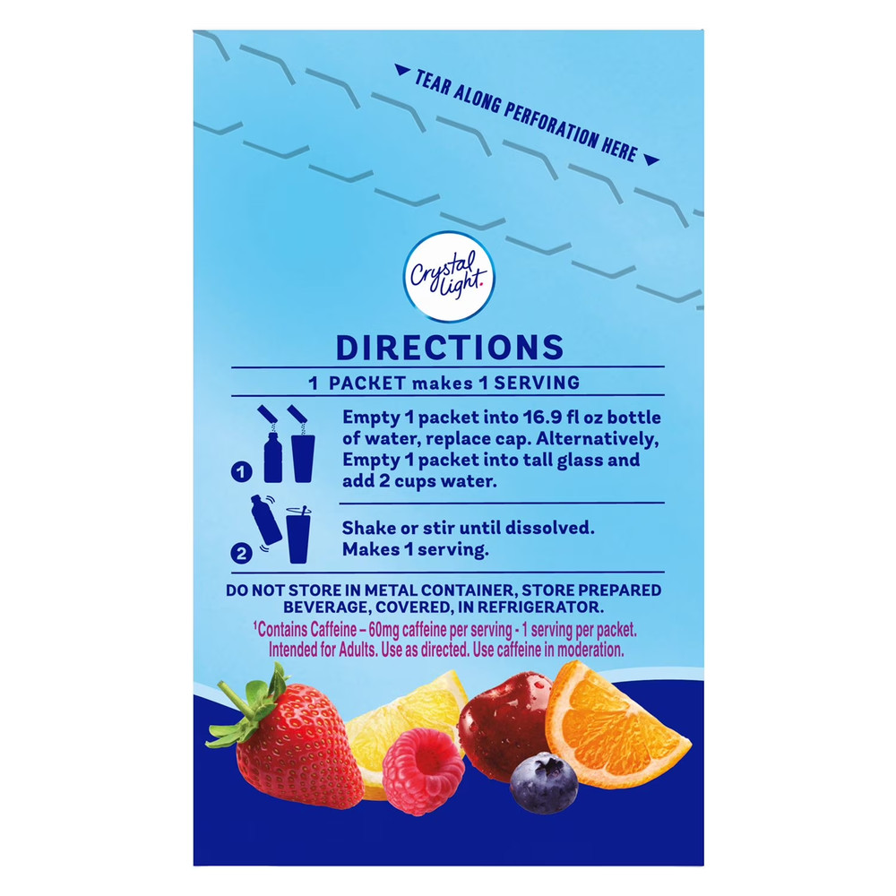 Crystal Light Drink Mix Variety Pack 60 Packets Sugar Free