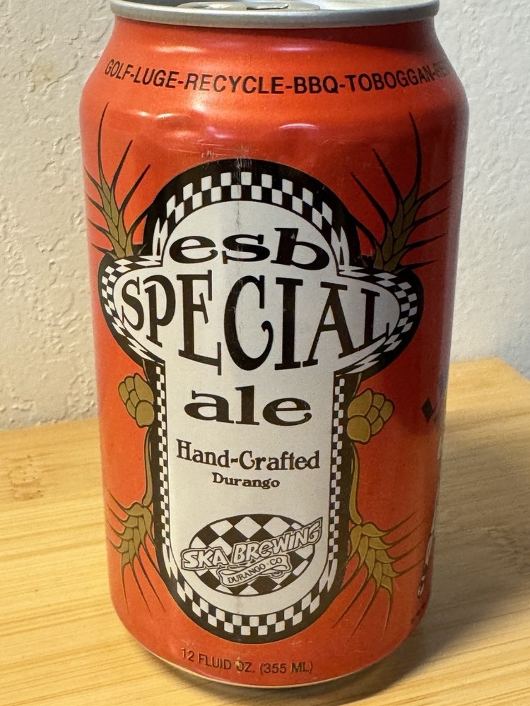 SKA Brewing ESB Special Ale - Empty Beer Can - Bottom Opened - Durango Colorado
