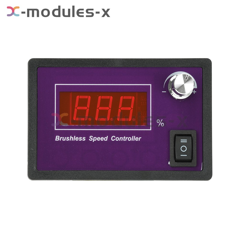 10-55V15A Brushless DC Speed Controller 3-Phase Motor Controller Forward/Reverse