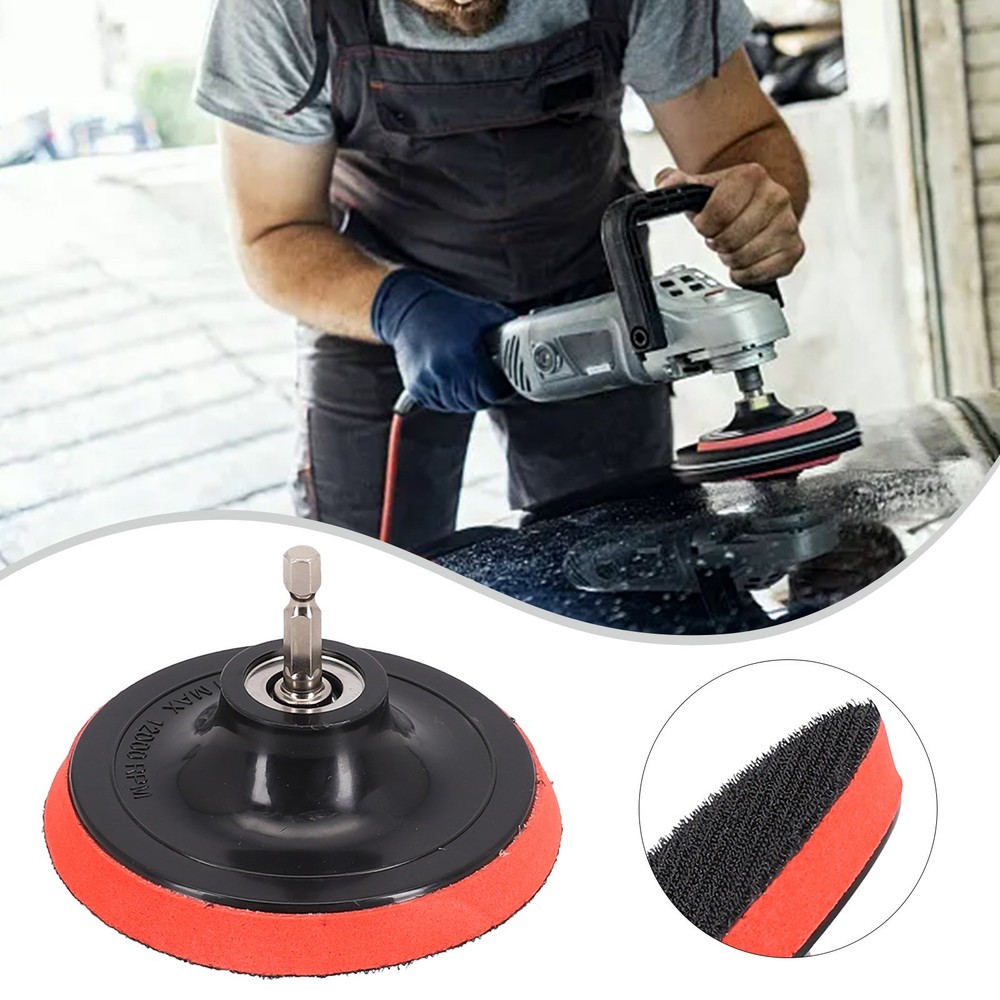 Sanding Back 4 Inch 100mm Buffing Pad Rotary Backing Pad With M10 Drill Adapter
