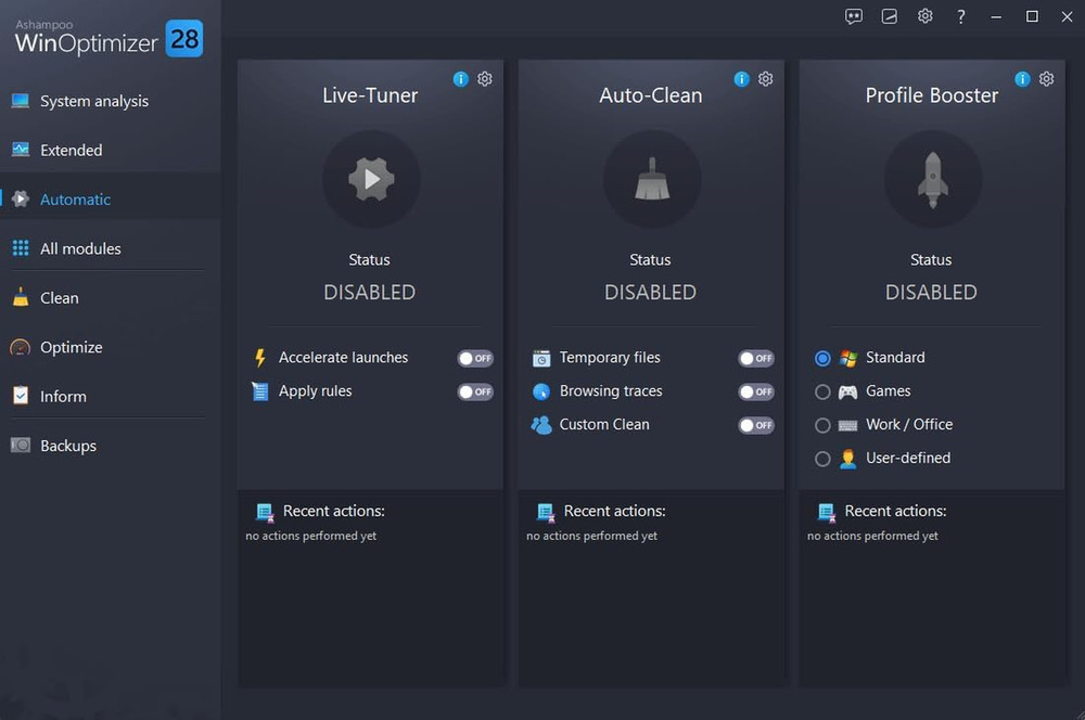 Win­Optimizer 28 - More Control, Security, and Power for Your PC