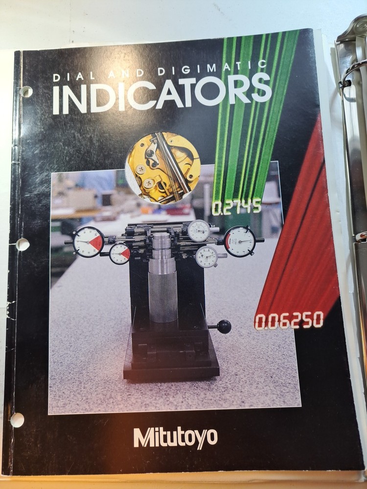 Mitutoyo Dial Indicators Catalog & Tool Training Binder Technical Info