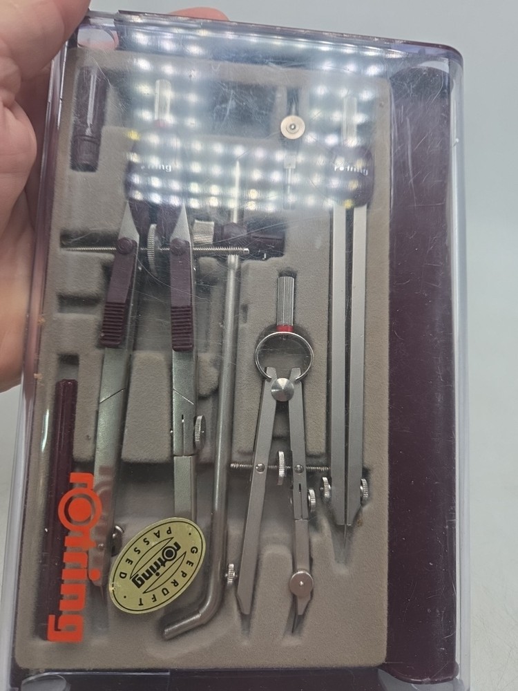ROtring Compass Set For Technical Drafting Germany EUC