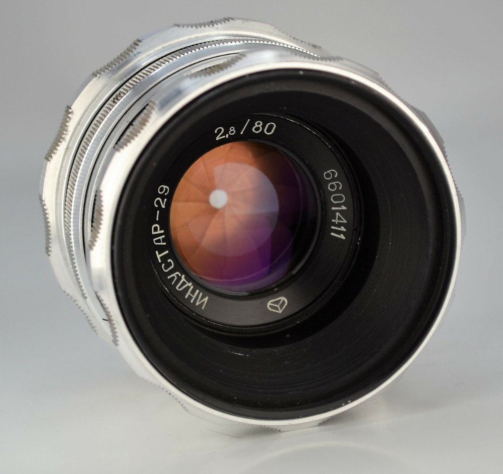 SERVICED! SOVIET USSR INDUSTAR-29 f2.8/80 MEDIUM FORMAT LENS, SALUT mount