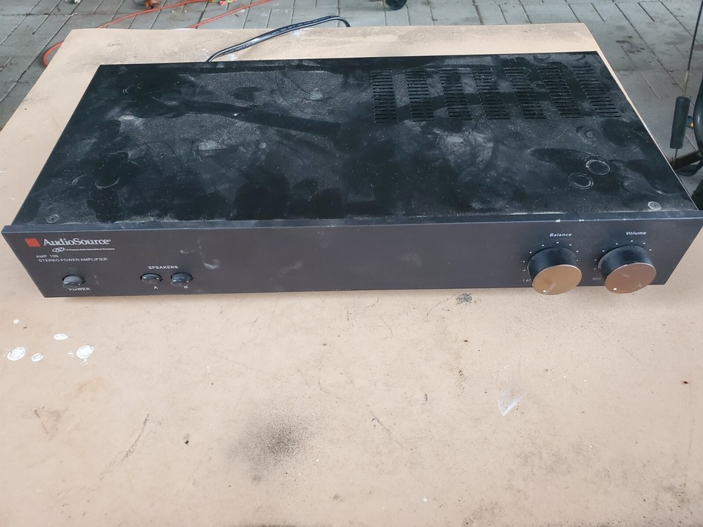 AudioSource AMP 100 2-Channel Stereo Power Amplifier Tested Working