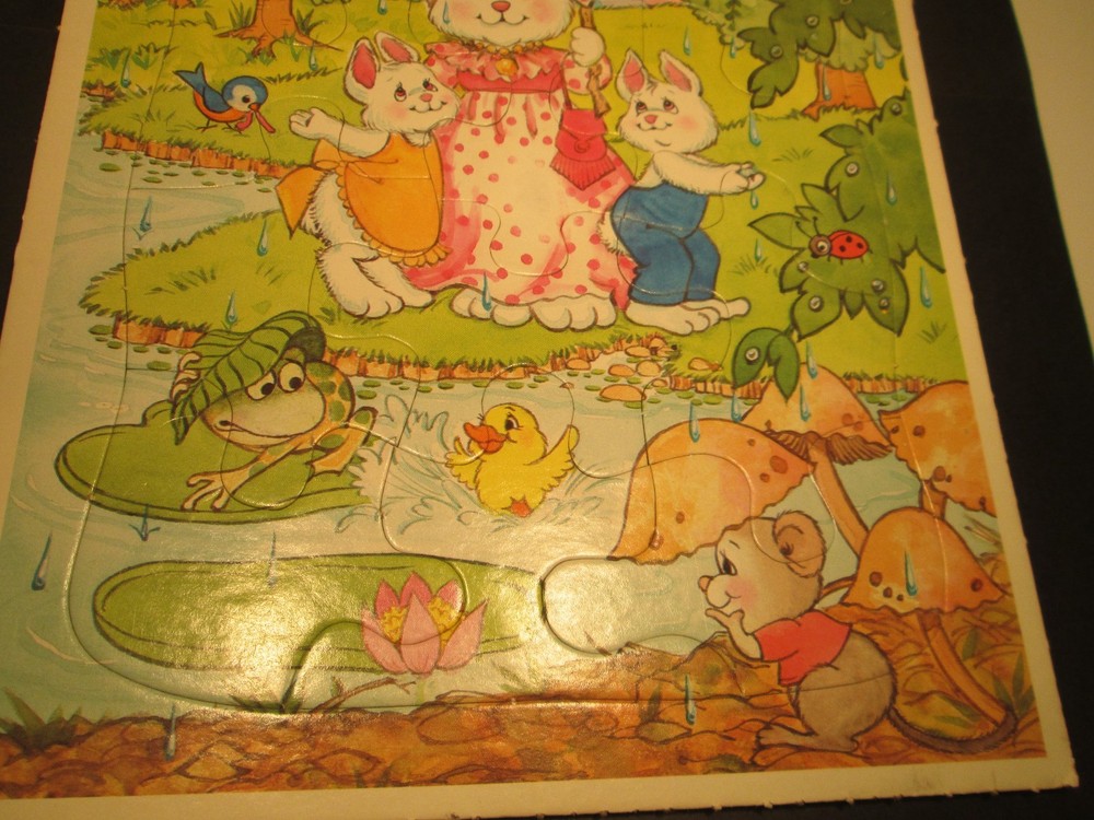 Spring Showers Puzzle from 1987 Frame Tray
