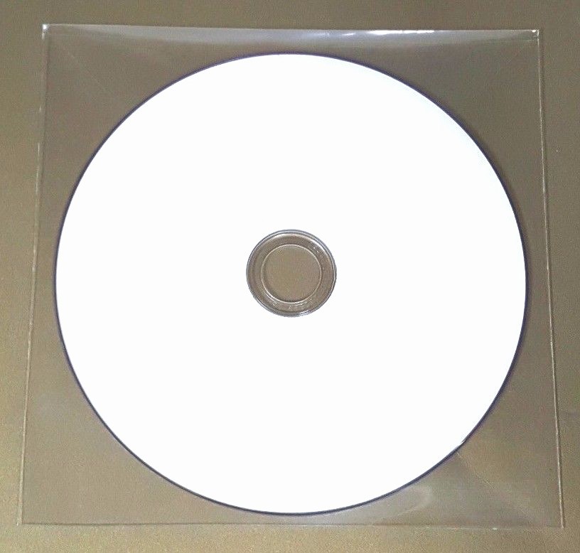 100 CD DVD BLURAY CPP Clear Plastic Sleeves with Flap Envelopes 100micron
