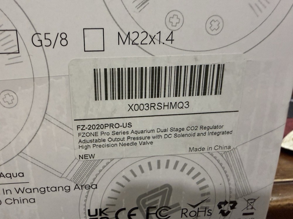 FZONE C02 REGULATOR INTERFACE CGA320 MODEL FZ2020 PRO