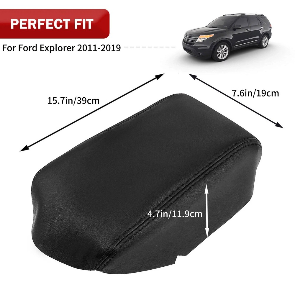 Replacement Armrest Cover for Ford Explorer 2011-2019 Center Console Leather