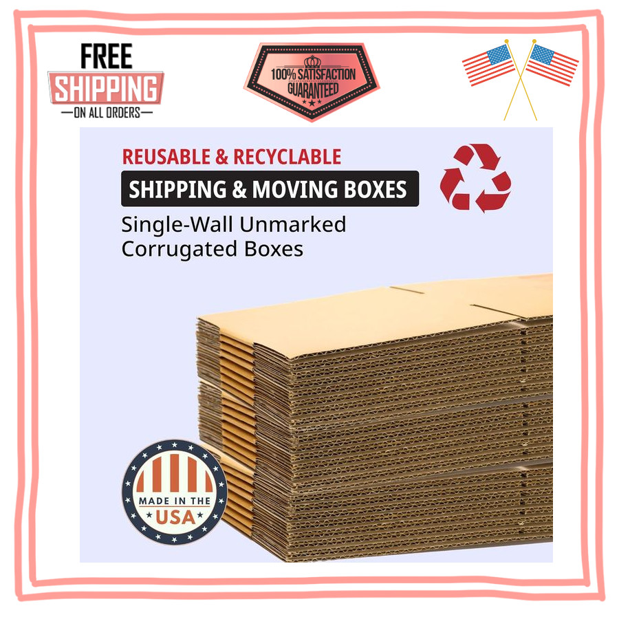 BFHD18645FOL Guitar Cardboard Boxes,18" x 6" x 45', Side Loading Corrugated