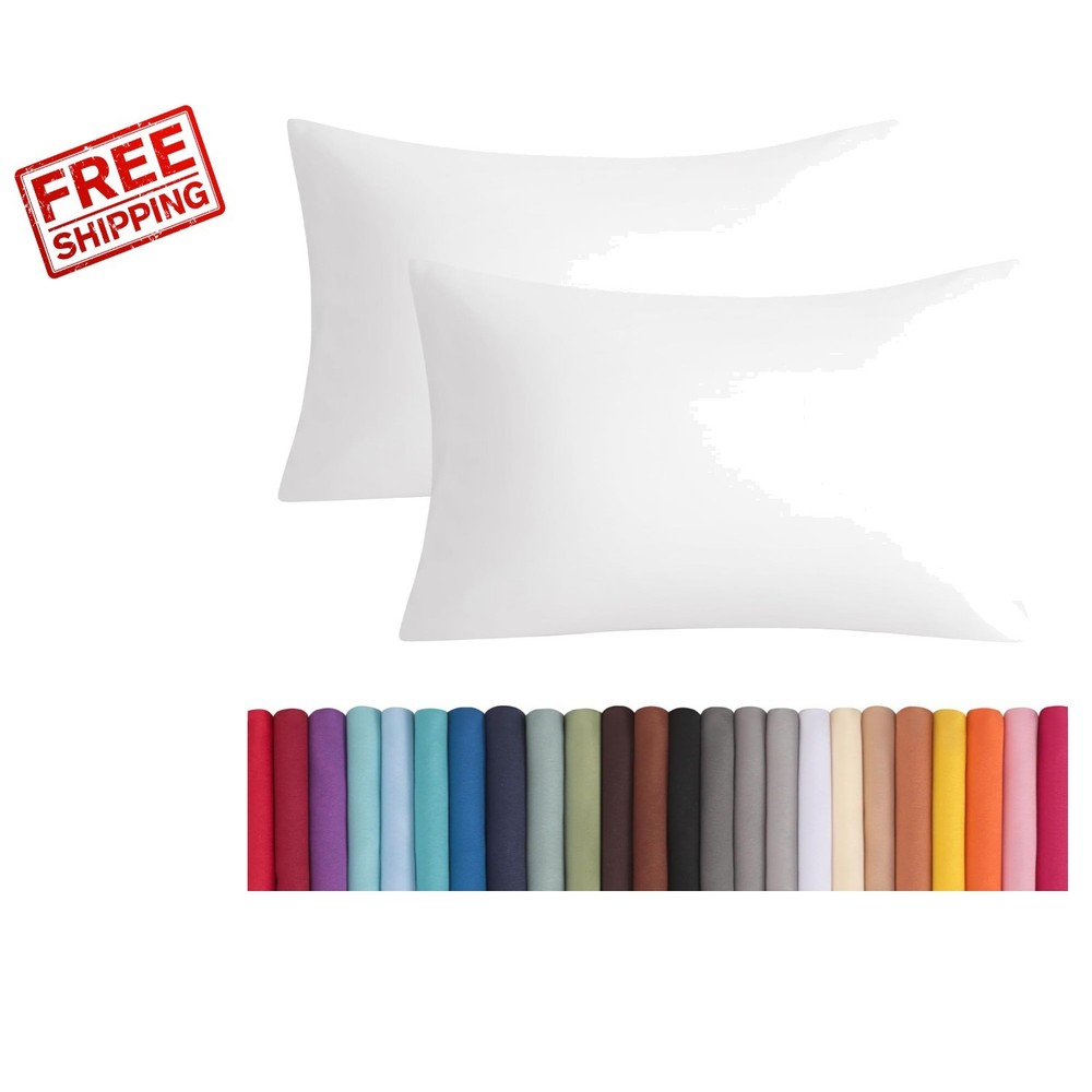 Luxurious Microfiber King Pillowcases Set of 2 - Soft & Wrinkle Resistant,