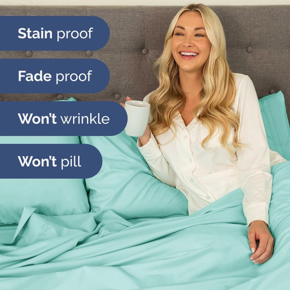 4 Piece Breathable Cooler - Blue Sheet Set