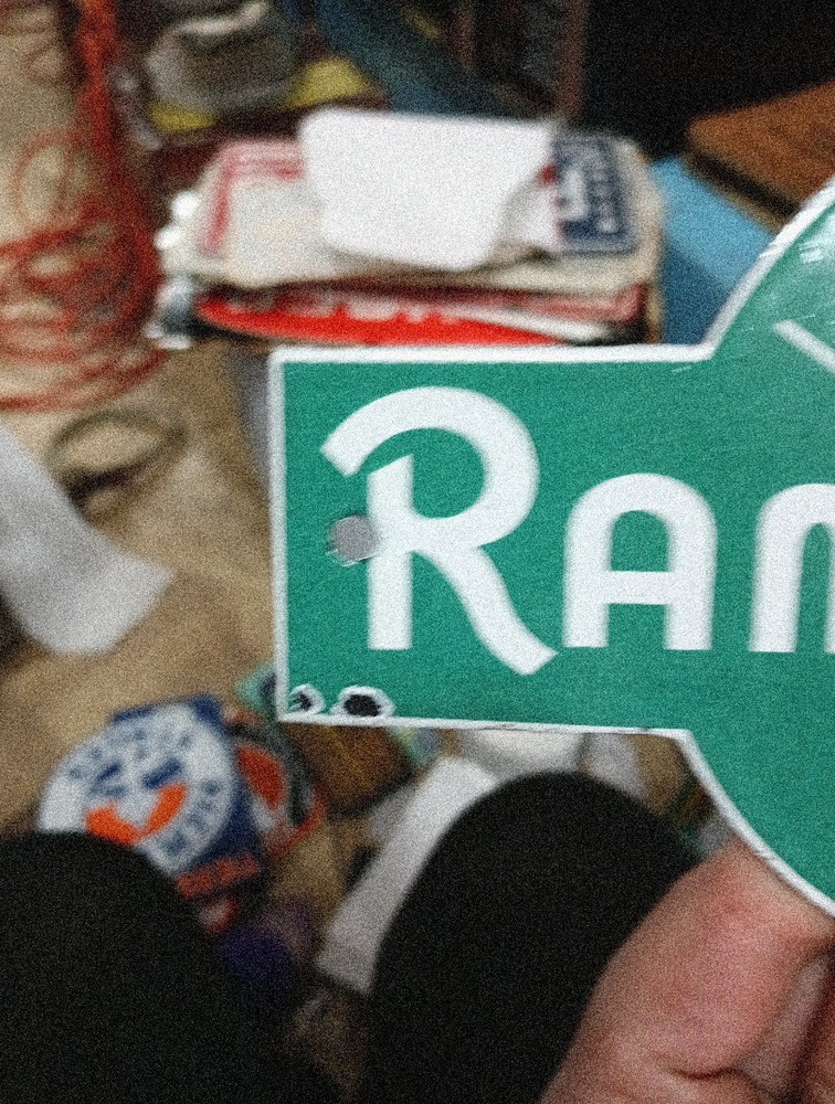 Porcelain Rammelts Bar Sign
