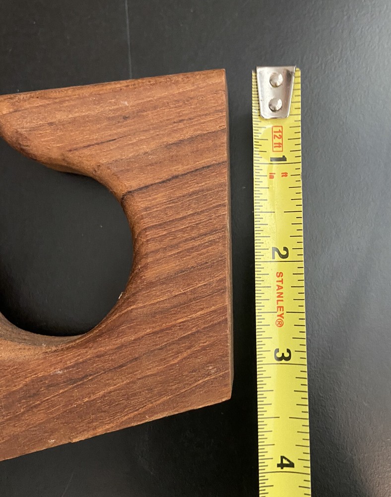 Solid Teak 3-Rod Storage Rack Holder Pair - Bertram Sea Ray Chris-Craft Wall