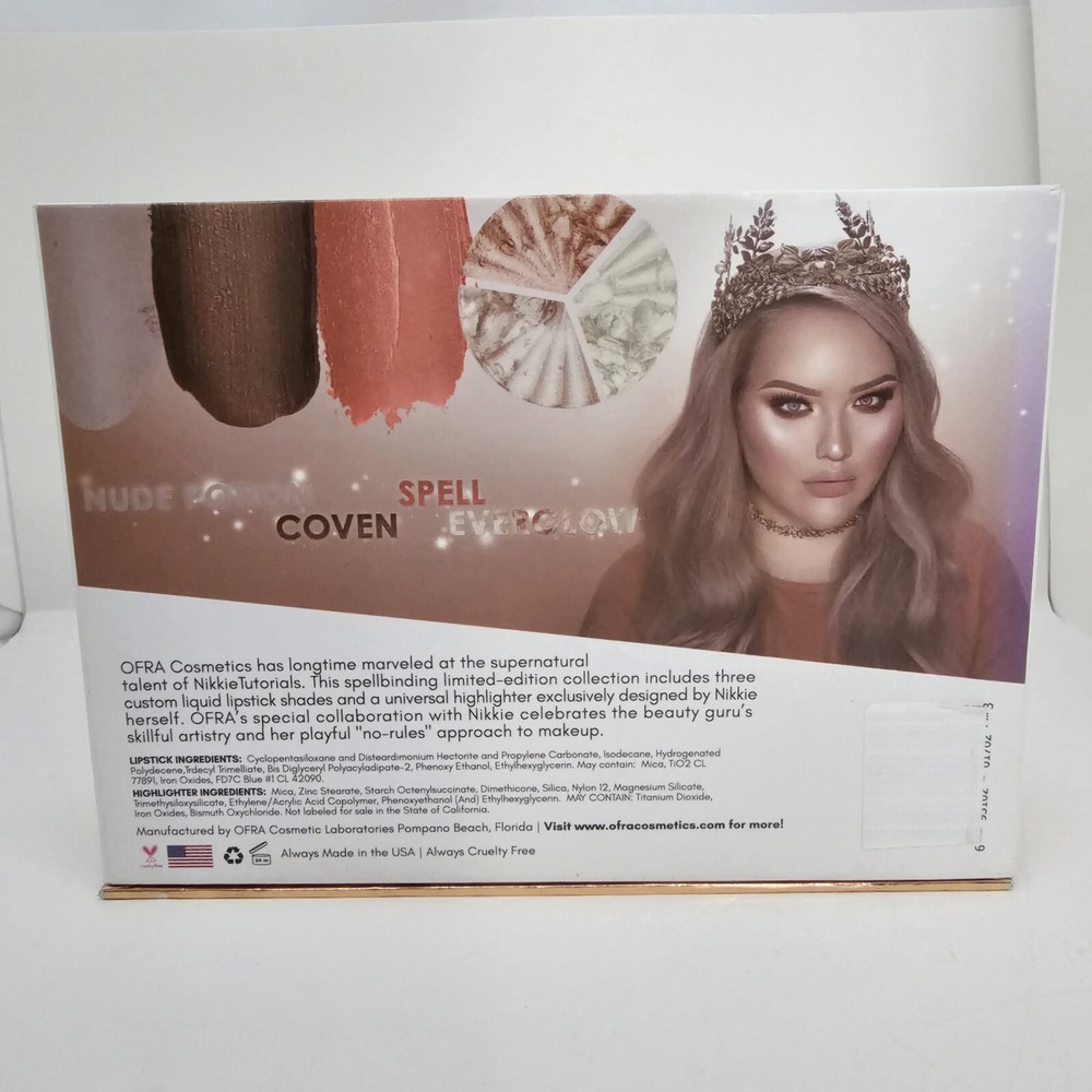 OFRA Cosmetics Nikkie Tutorials Highlighter & Liquid Lipstick Trio Kit Full Size
