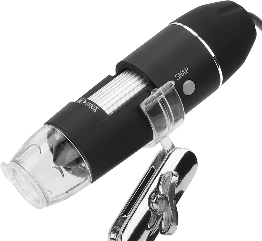 Digital Microscope 1600X USB Handheld Microscope for Science Lab, Plant Inspecti