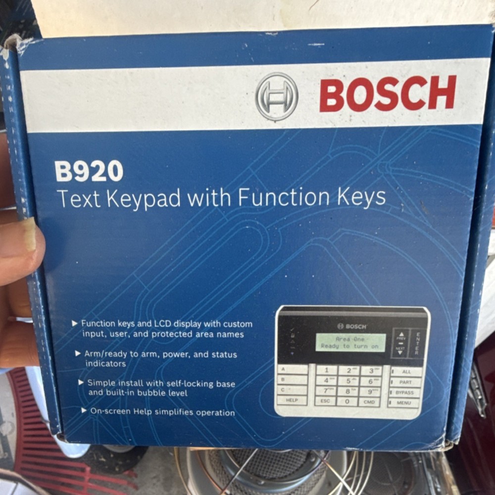 Bosch B920 Control Panel & Keypad Text Function 2 Line Alpha MPN B920